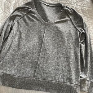 V neck cotton sweater